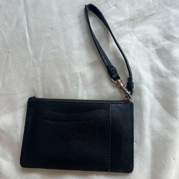 Kate Spade Black Card Holder with Gold Accents - Picture 2 of 4